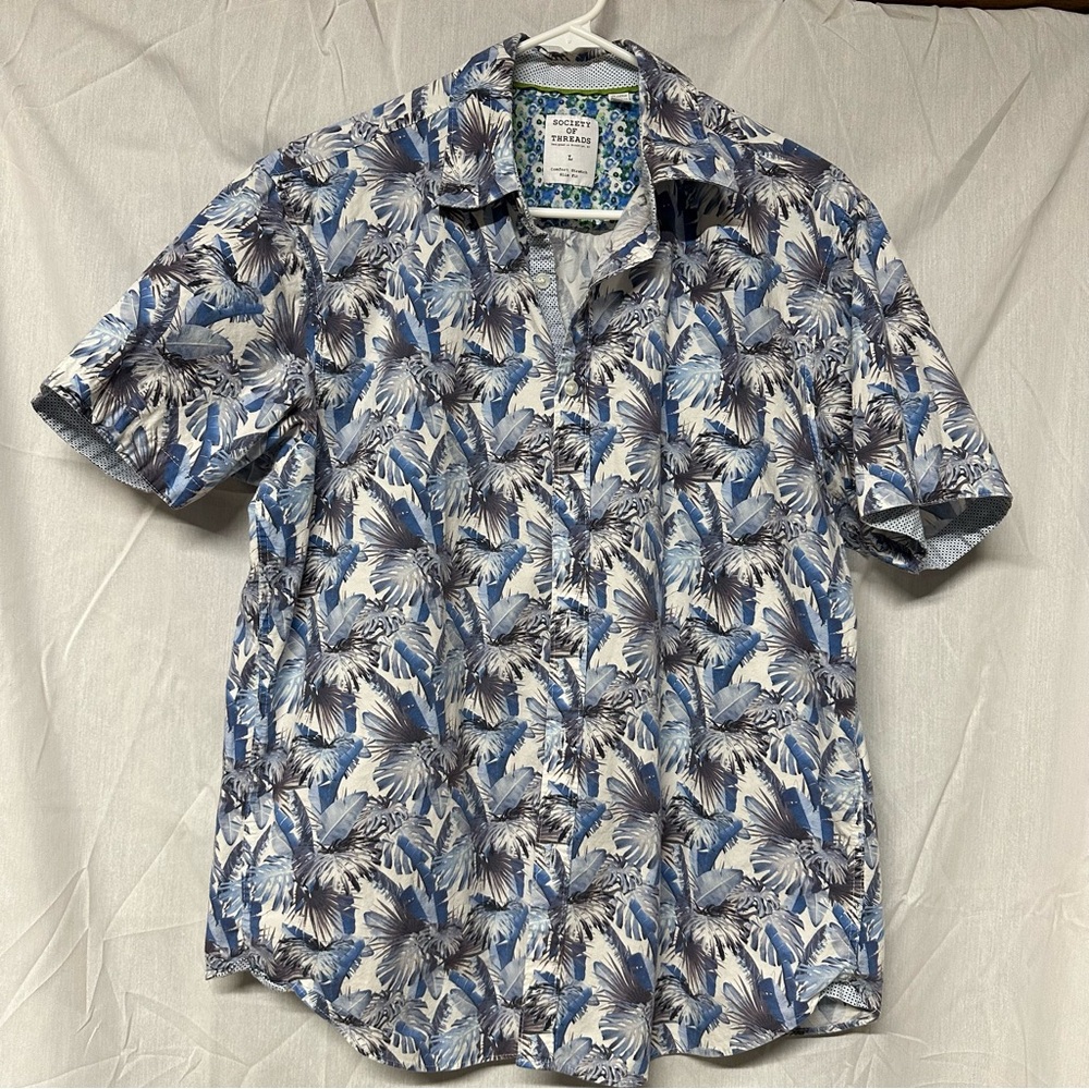 Women’s Blue Floral Shirt